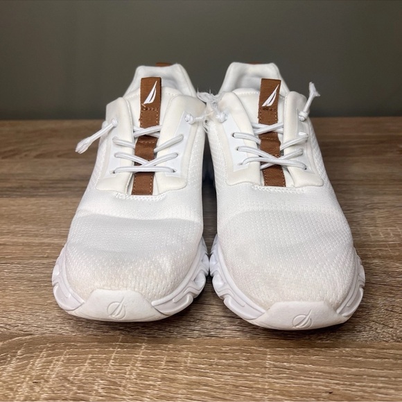 Nautica Chiatica Lace-Up Jogger Sneakers – White & Brown – Women’s US 8 - Picture 2 of 7